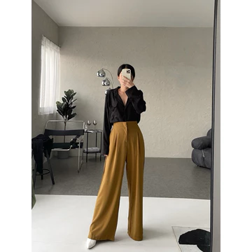 BODYESCAPE Sava Pant Celana Kulot Panjang Jatuh Flowy