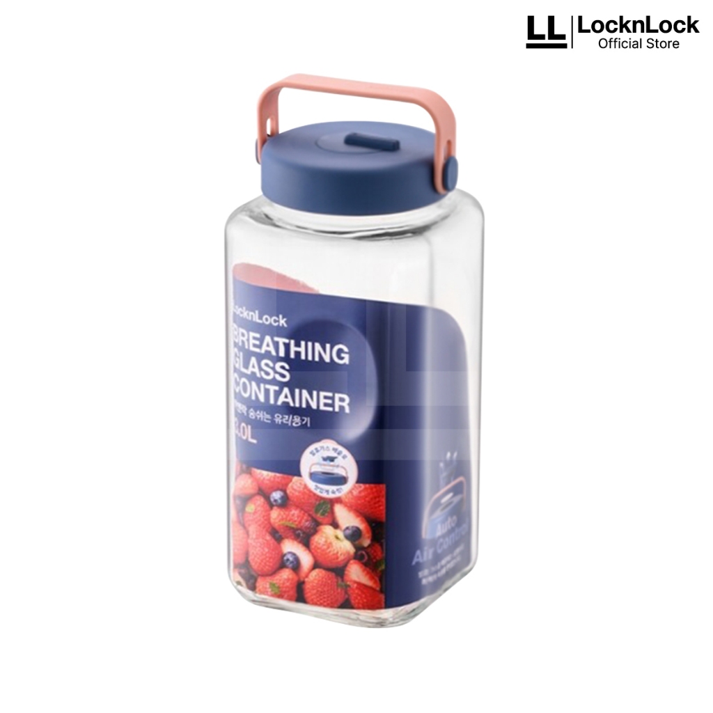 Jual LocknLock Toples Kaca Penyimpan Makanan Breathing Glass Container ...