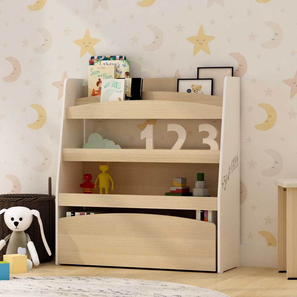 Jual Rak Buku Anak Montessori Pira Kids Teddy BC (INVOICE) | Shopee ...