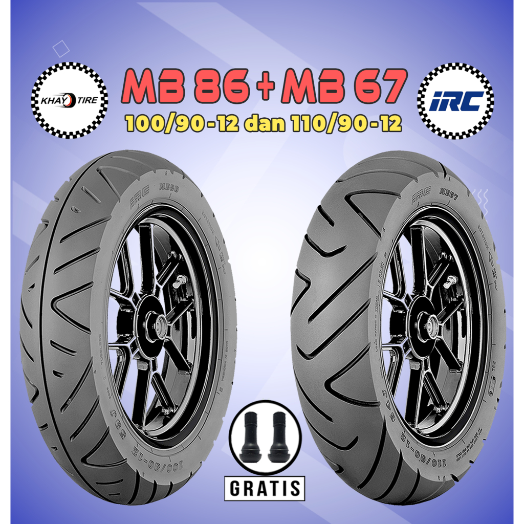 Jual Paket Ban Motor NEW SCOOPY - FREEGO IRC MB86 100/90-12 + MB67 110/ ...