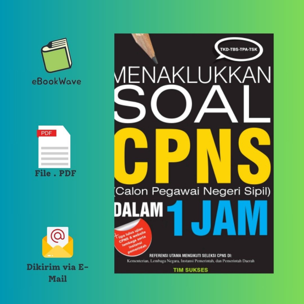 Jual Menaklukkan Soal CPNS Dalam 1 Jam Book BEST SELLER (Bahasa