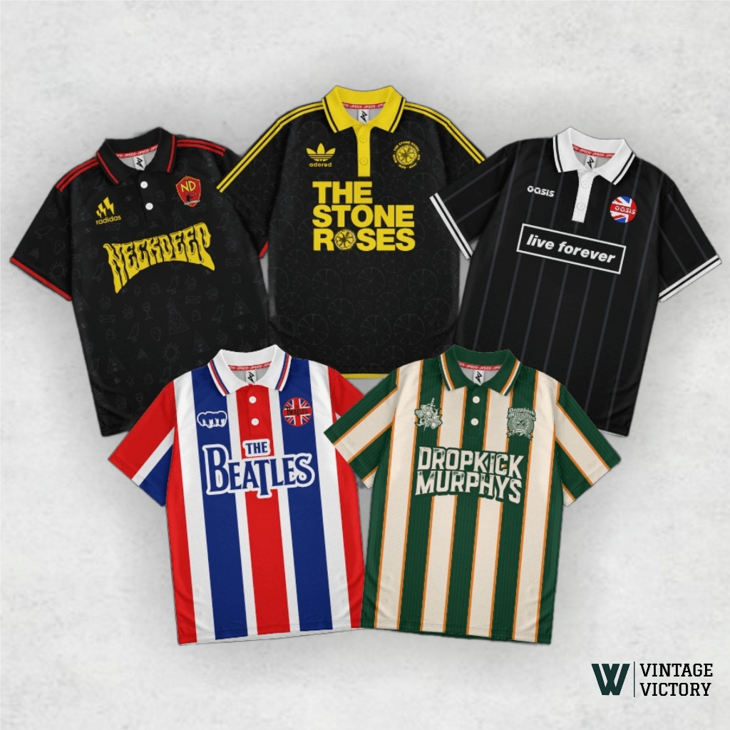Jual Jersey Band Casual Desain Retro Terbaru Kaos Vintage Harian Baju ...