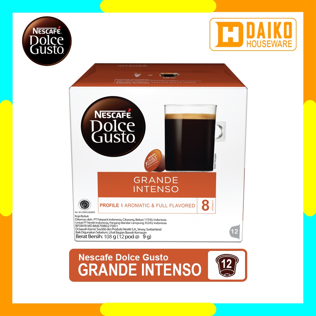 Jual Capsule NDG Nescafe Dolce Gusto Grande Intenso 1 Box Original