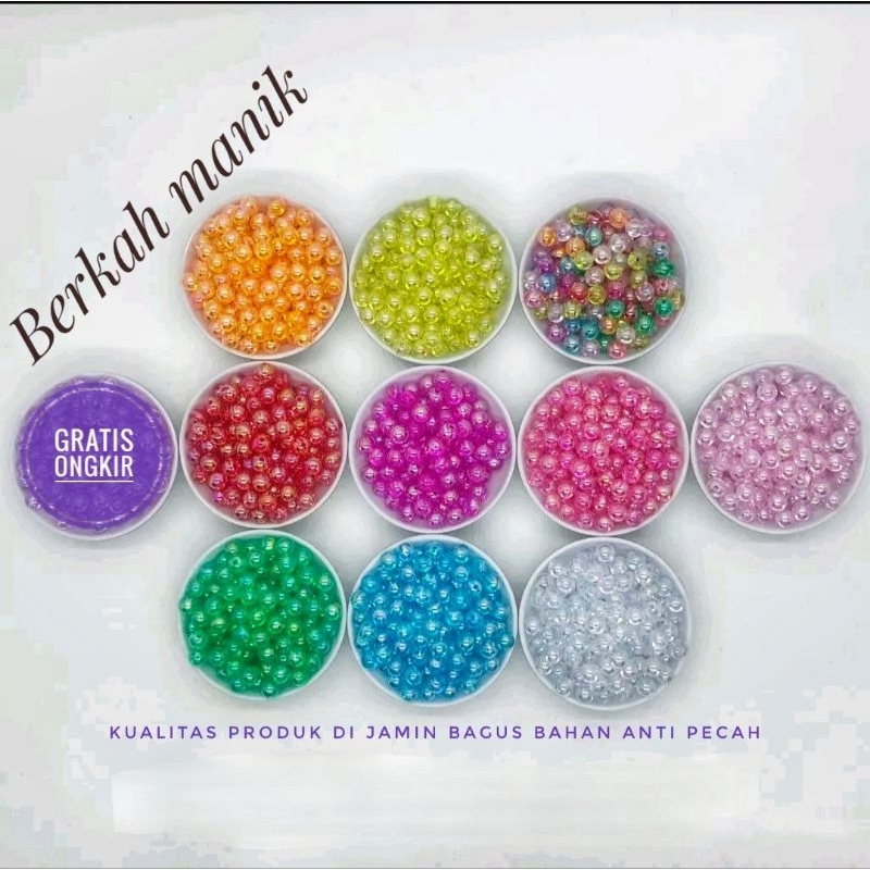 Jual manik plastik manik bening 0.6 | Shopee Indonesia