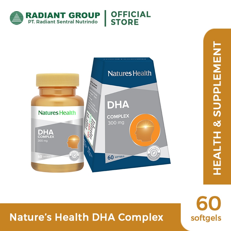 Jual Natures Health DHA Complex 300mg - 60 Softgels | Shopee Indonesia