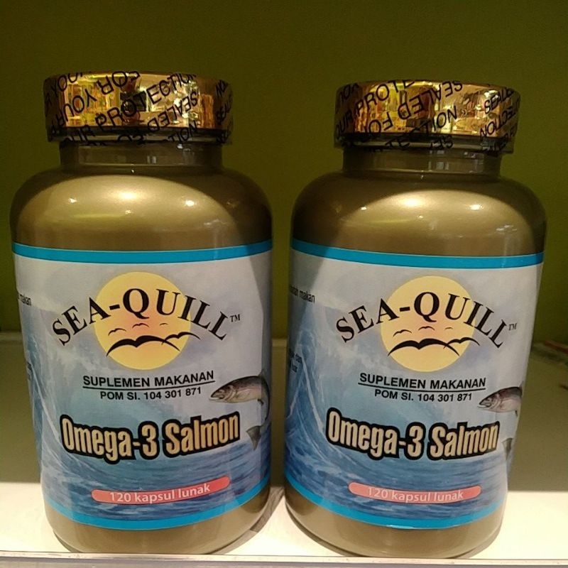 Jual SeaQuill Omega 3 Salmon ( 120 Softgels ) Shopee Indonesia