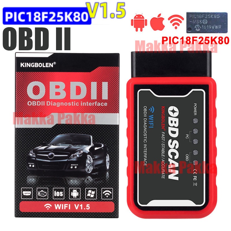 Jual OBD II KINGBOLEN Car Diagnostic OBD2 ELM327 V1.5 Scan PIC1825k80 ...