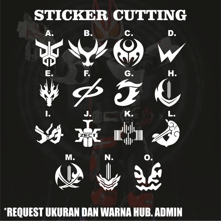 Jual Stiker Kamen Rider Cutting | Shopee Indonesia