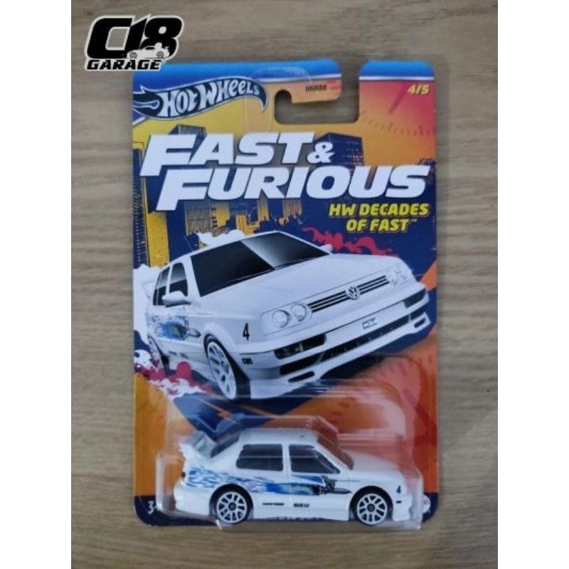 Hot Wheels Fast & Furious VOLKSWAGEN JETTA MK3 Decades of Fast NEW Diecast Car e