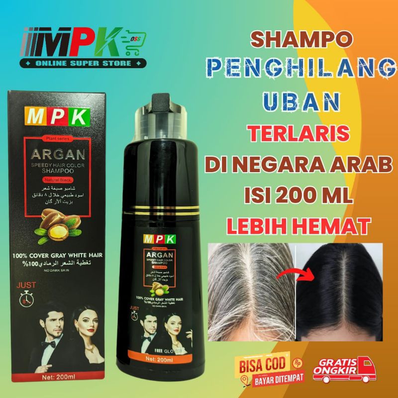 Jual Shampo MPK Argan Pengilang Uban Instan Dan Bisa Membuat Rambut ...