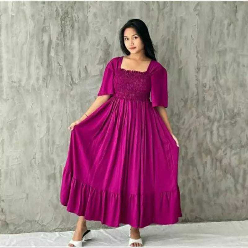 Jual Daster Amanda Daster Wanita Serut Dada Rayon Premium Terbaru 2025 ...