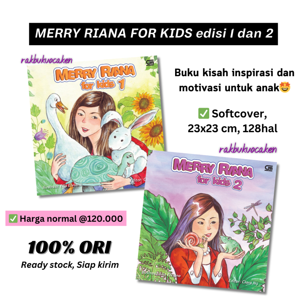 Jual Recommeded!! MERRY RIANA FOR KIDS 1/2: Buku Cerita Motivasi dan ...