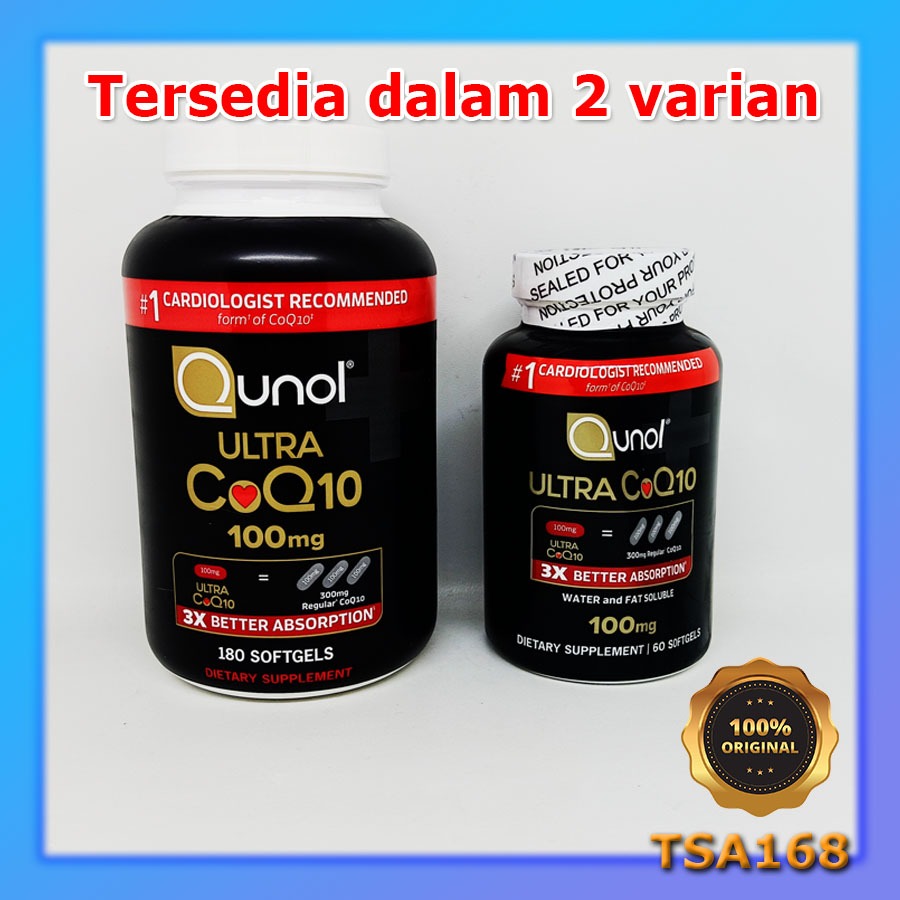 Jual Qunol Ultra CoQ10 100 mg Better Than Ultra 180 softgel NOT 120