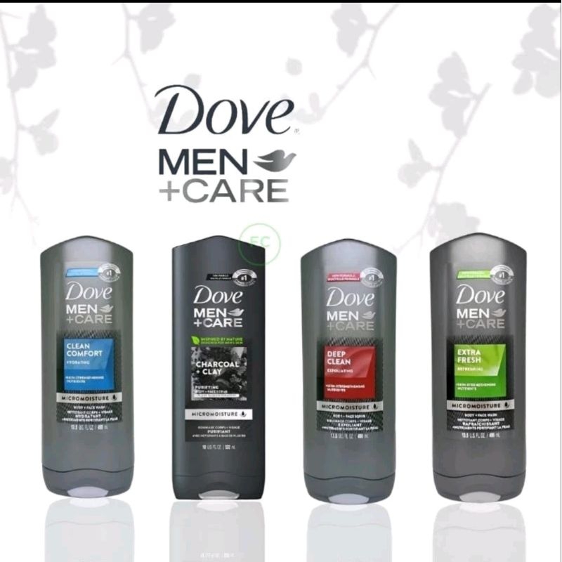 Jual Dove Deeply Nourishing/Charcoal Clay Body Wash Pump 400 / 550/1000