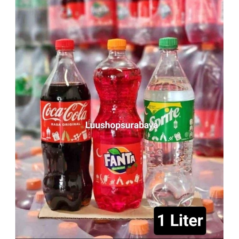 Jual Fanta/Sprite/Cola Minuman Karbonasi 1 Liter | Shopee Indonesia