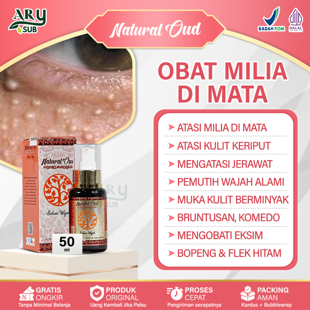 Jual Obat Penghilang Milia Bintik Putih Di Bawah Mata Sabun Natural