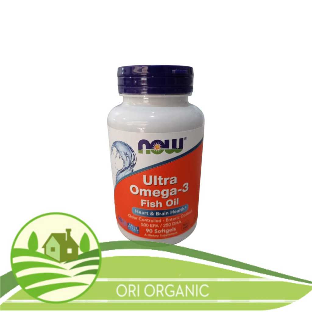 Jual NOW Foods Ultra Omega-3 500 EPA/250 DHA 90 softgels Omega 3 Fish ...