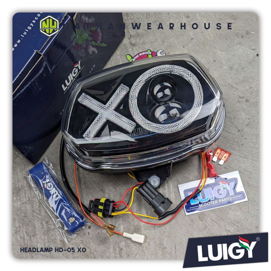 Jual Headlamp Led Daymaker Luigy Xo Vespa Sprint Rgb Color Shopee Indonesia