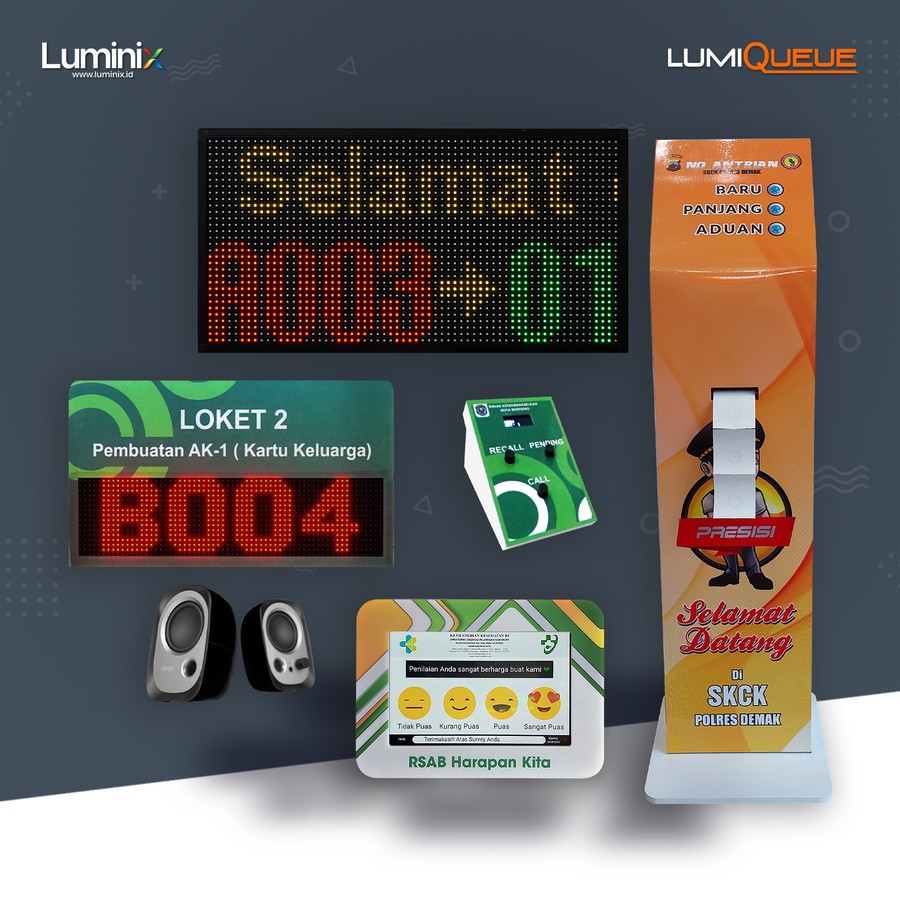 Jual Mesin Antrian 2 Loket Dengan Alat Kepuasan Pelanggan Shopee Indonesia 2773