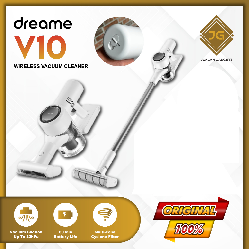Jual Vacuum Dreame V10 Boreas Handheld Cleaner Cordless Stick 22000Pa ...