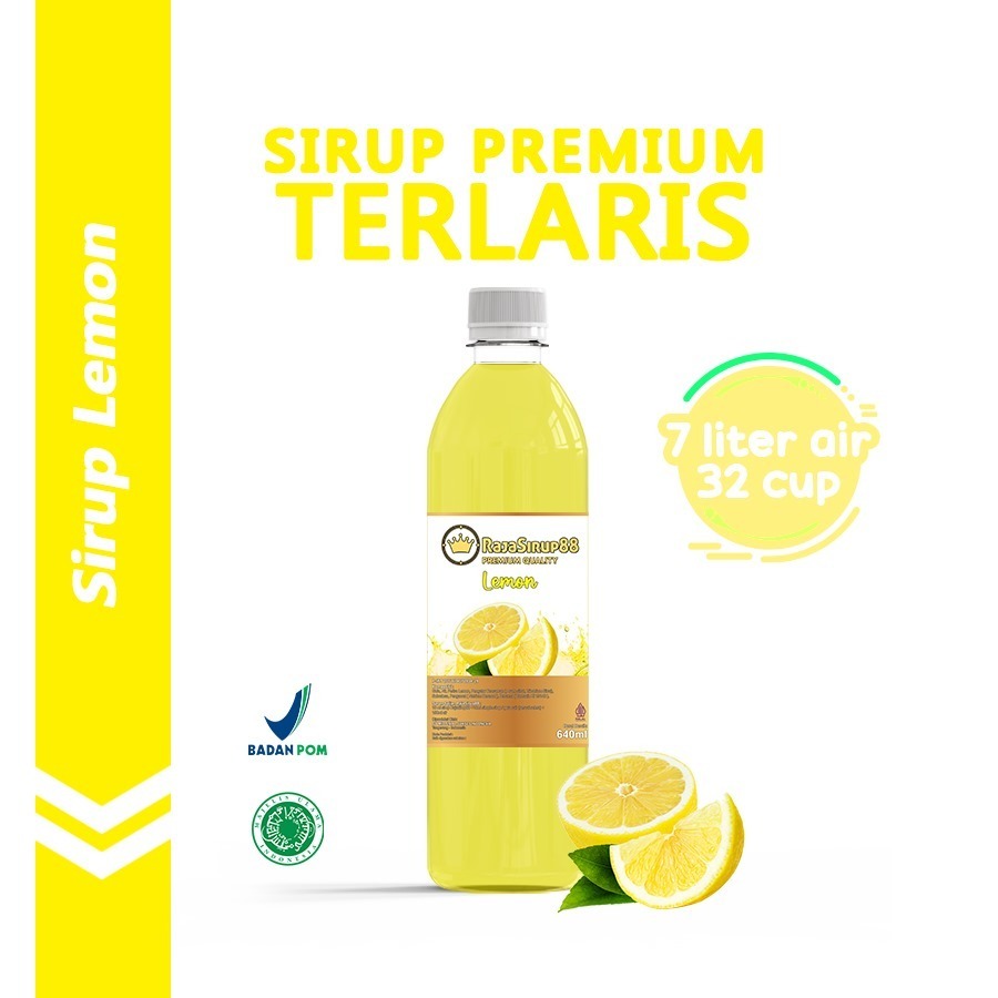 Jual Syrup Premium Rasa Lemon / Minuman Sirup Halal 640ml | Shopee ...