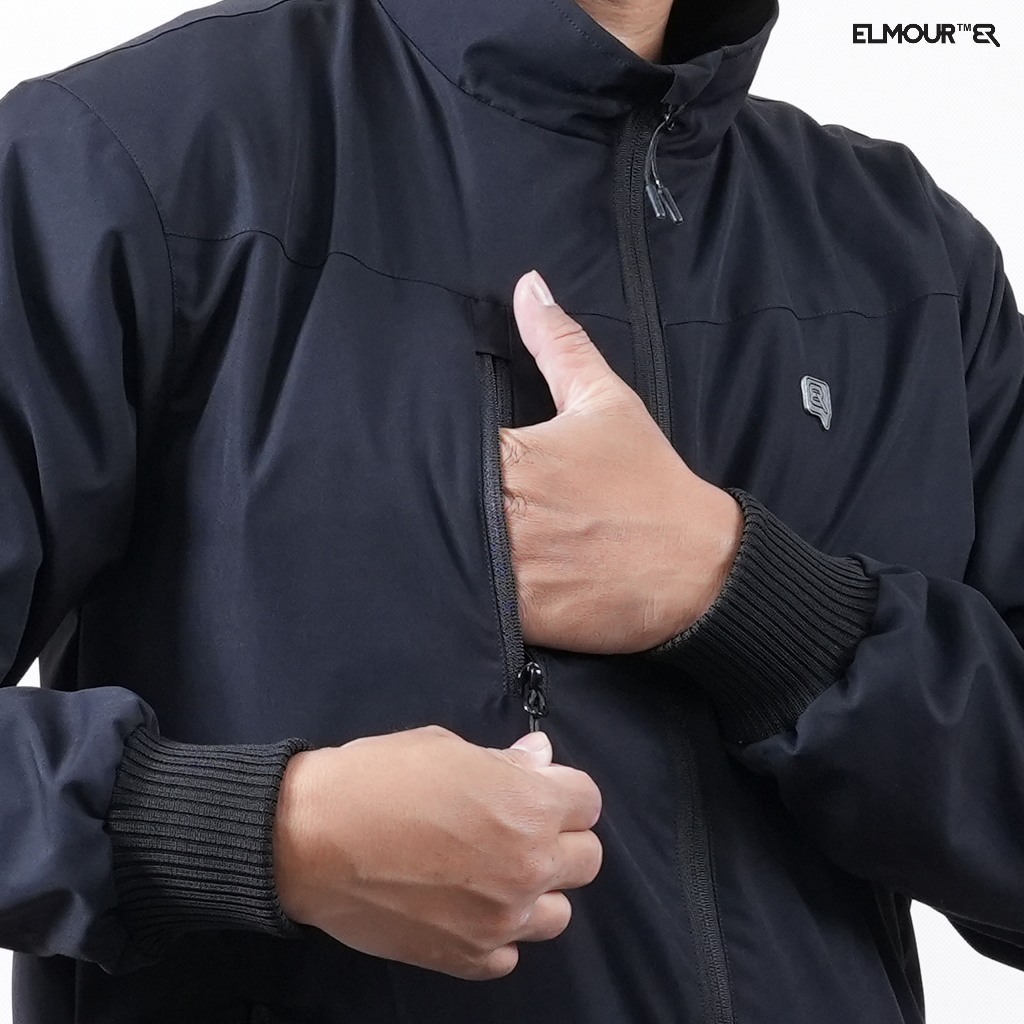 Jual Elmour Jaket Bomber Motor Pria Windproof Active Series | Shopee ...