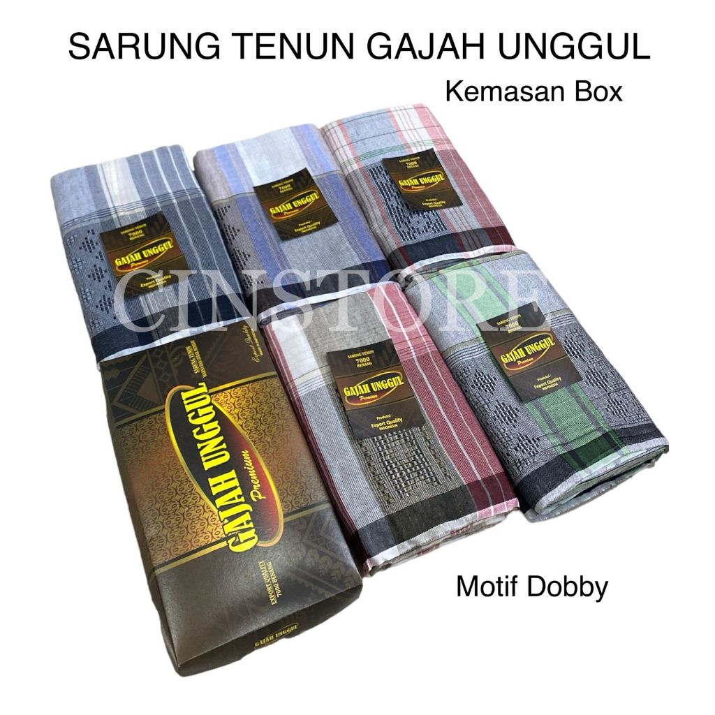 SARUNG GAJAH UNGGUL DEWASA 7000 BENANG UNTUK DEWASA sarung gajah unggul tenun Doby 7000 benang / sarung dewasa /sarung sholat premium