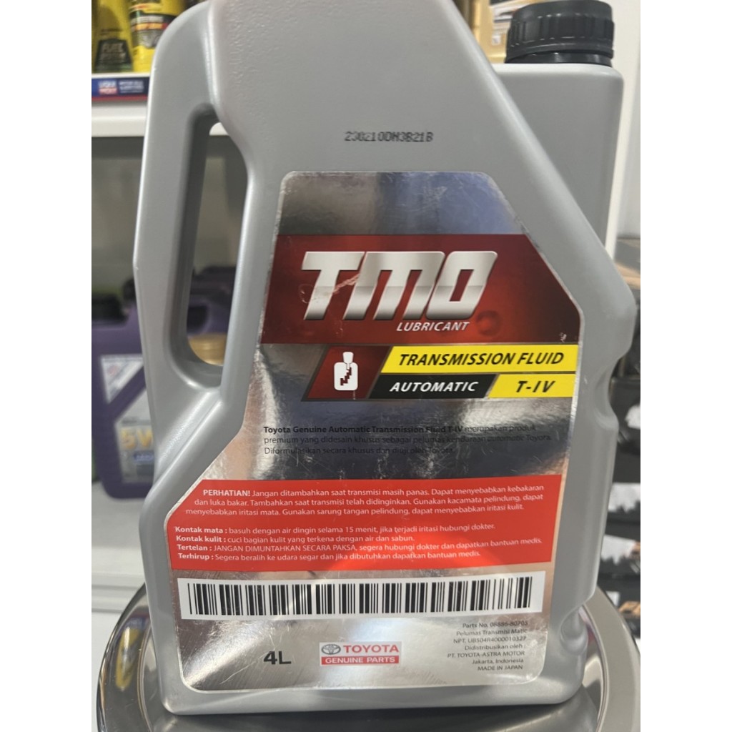 Jual Toyota TMO ATF T-IV T4 4 Liter Japan (Oli Transmisi Otomatis ...