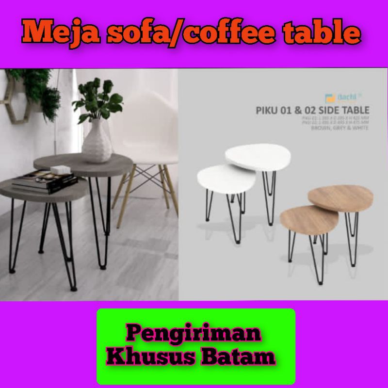 Jual MEJA SOFA TAMU PIKU 01/02 SIDE TABLE/COFFEE TABLE (KHUSUS BATAM ...