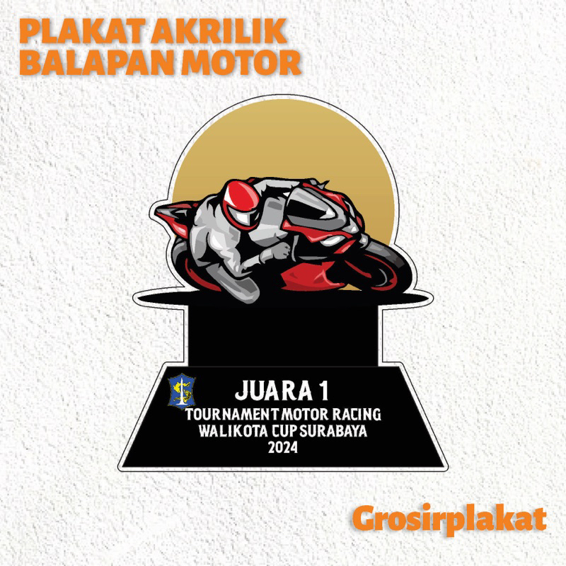 Jual Piala Lomba Balap Motor Piala Balapan Motor Piala Racing Akrilik ...