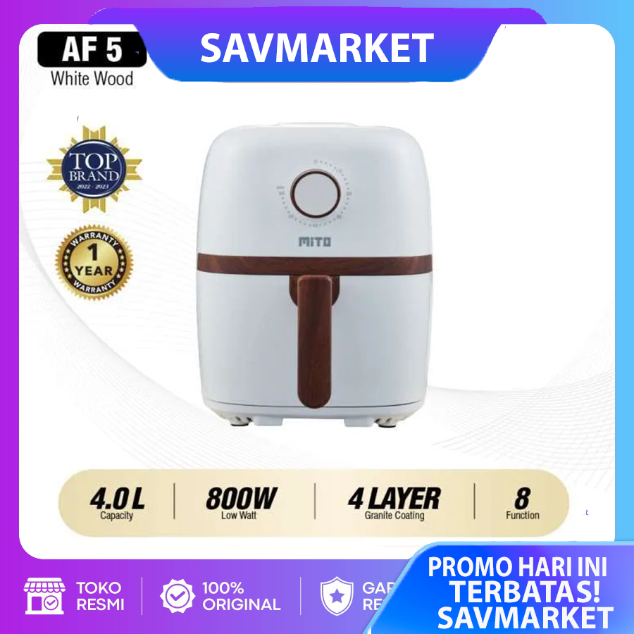 Jual MITO DIGITAL AIR FRYER HAPPY FRY AF5 / AF 5 [4 LITER] (GARANSI