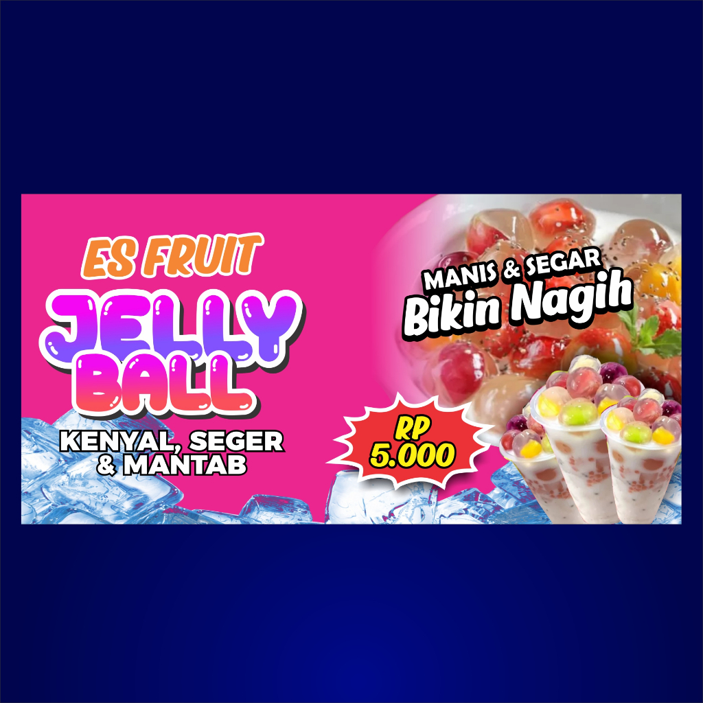 Jual Banner Spanduk Es Jelly Ball Viral | Shopee Indonesia