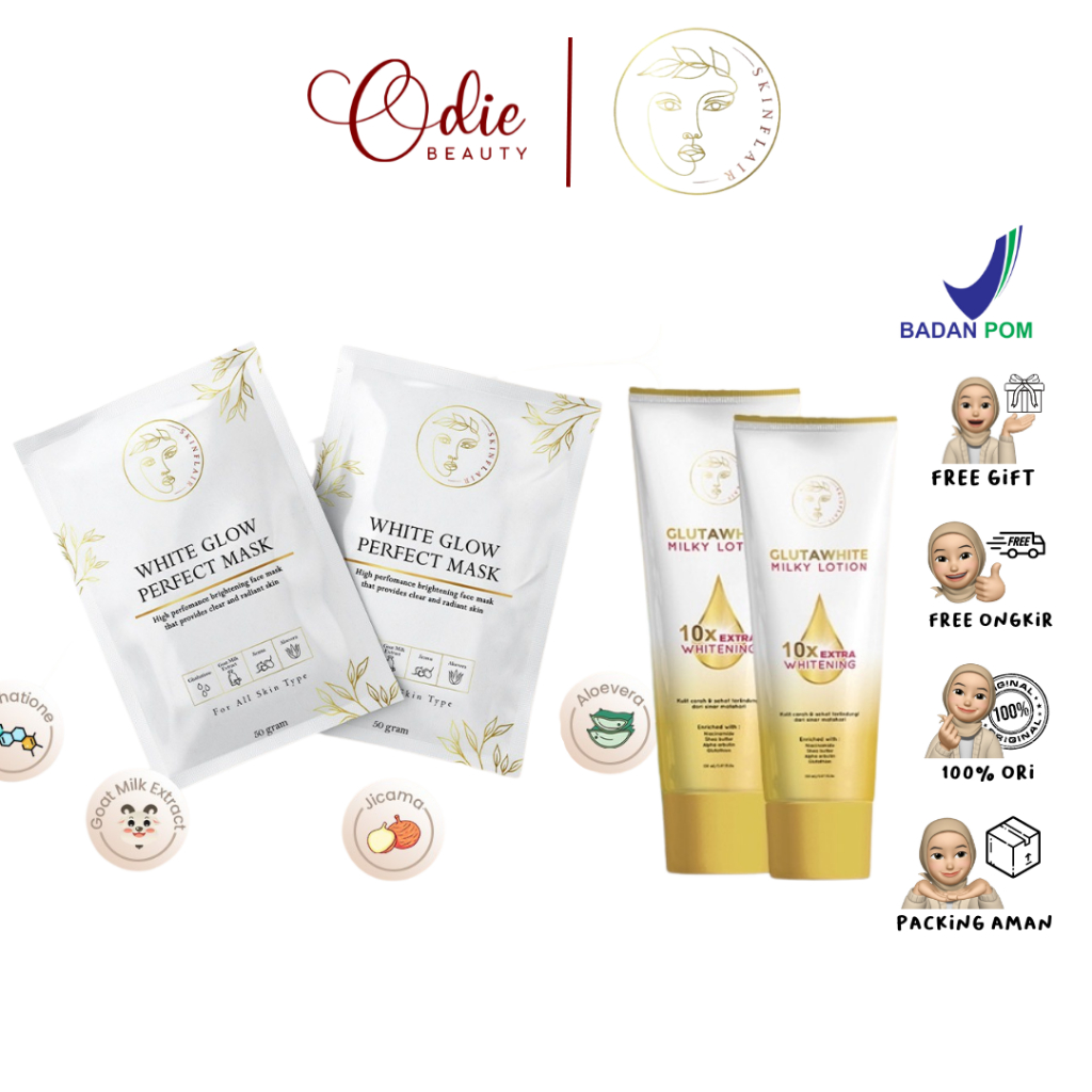 Jual SKINFLAIR Gluta White Lotion Skinflair White Glow Perfect Mask ...