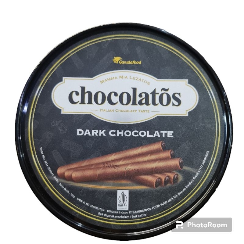 Jual Chocolatos Dark Chocolate 190g Exp Maret 2025/ Wafer Roll ...