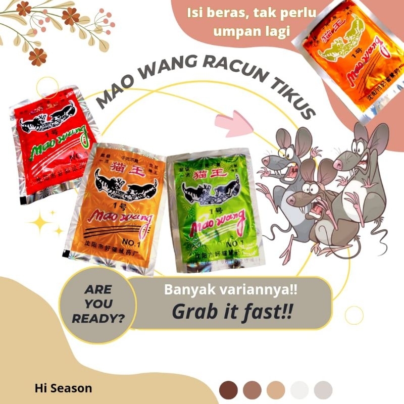 Jual MAO WANG MAOWANG RACUN TIKUS RAKUS ISI BERAS | Shopee Indonesia