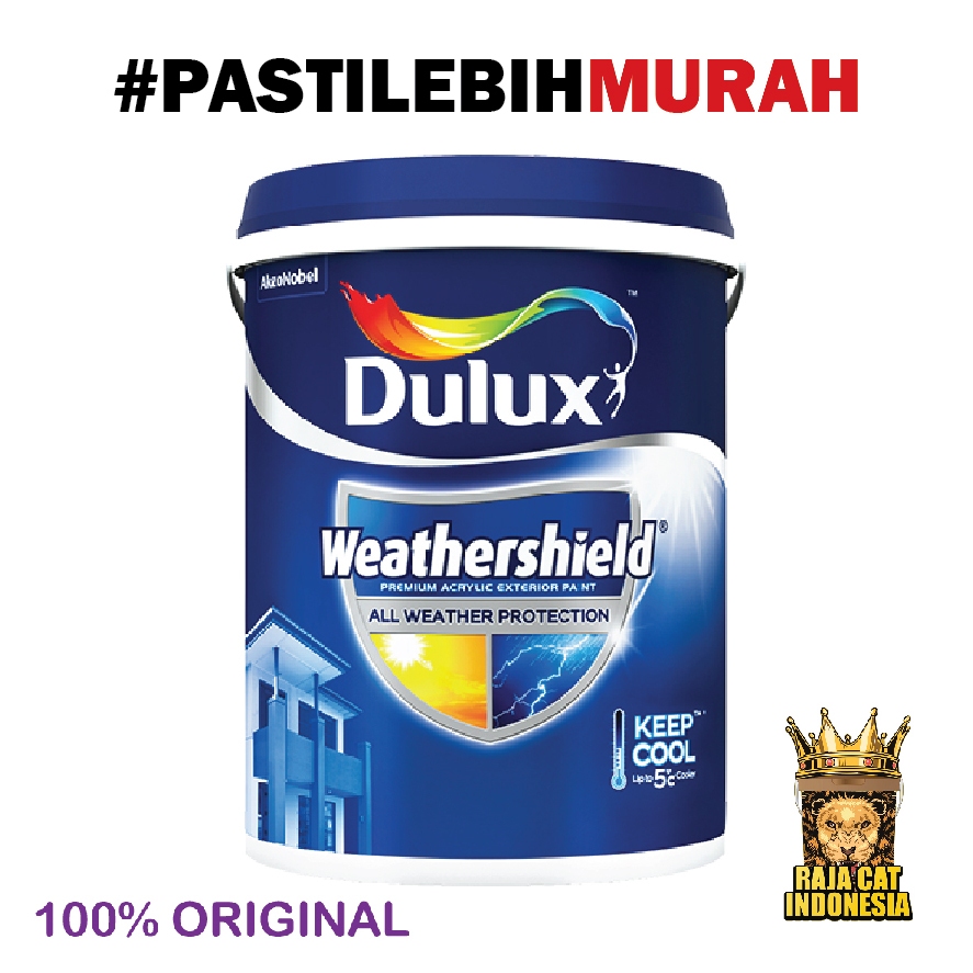 Jual Cat Tembok Eksterior Dulux Weathershield Brilliant White 2290 20