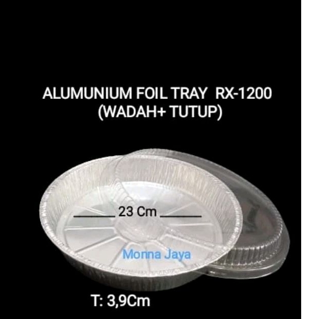 Jual Alumunium Foil Tray RX 1200/ Alumunium Foil Tray + Tutup/Best ...