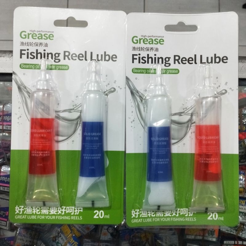 Jual GREASE FISHING REEL LUBE grease 20 ML + oil/gamuk 20ML | Shopee ...