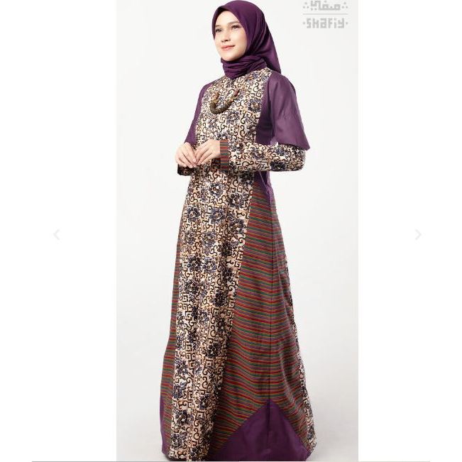 Jual Belva Gamis Batik Shafiy Original Modern Etnik Jumbo Kombinasi ...