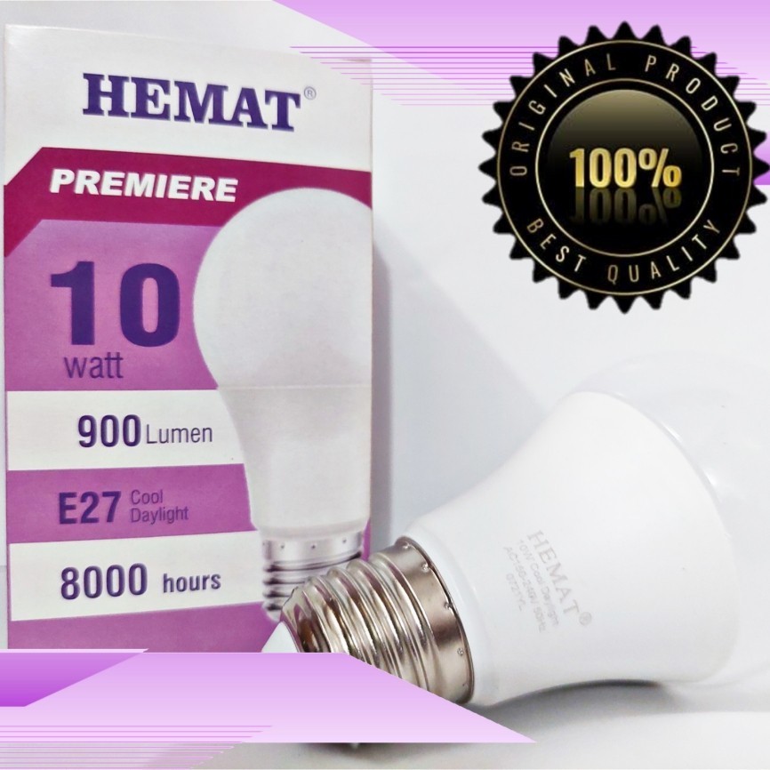Jual LAMPU LED HEMAT PREMIERE 10W HEMAT/PUTIH/LED BULB/Lampu Bohlam/Led