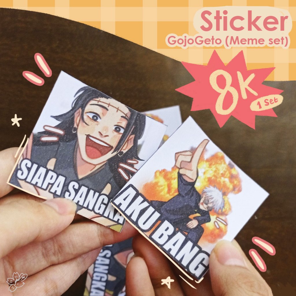 Jual Sticker GojoGeto JJK Meme set [FanMerch by Riciaruu Studio ...