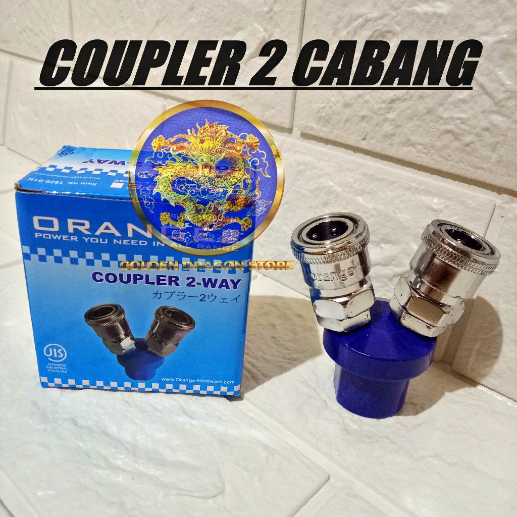 Jual Quick Coupler Cabang 2 Kopler Sambungan Kompresor Quick Coupling 2 ...