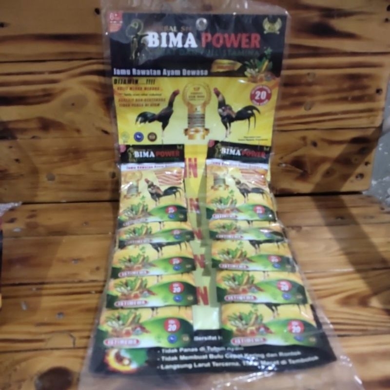 Jual Bima Power Jamu ayam Jago (1 renteng 10 sachet) | Shopee Indonesia