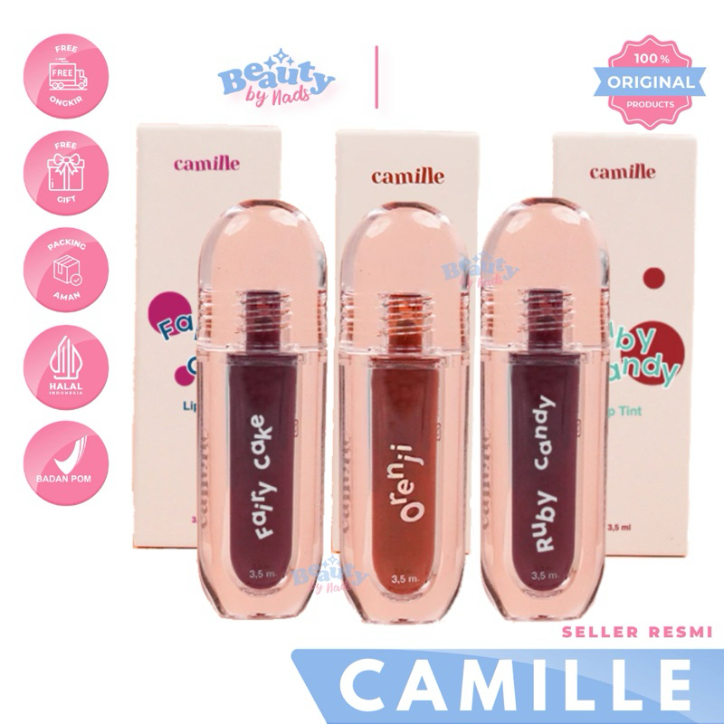 Jual CAMILLE BEAUTY LIPTINT LIP TINT LIP GLOSS BY CAMILLE ORENJI RUBY ...