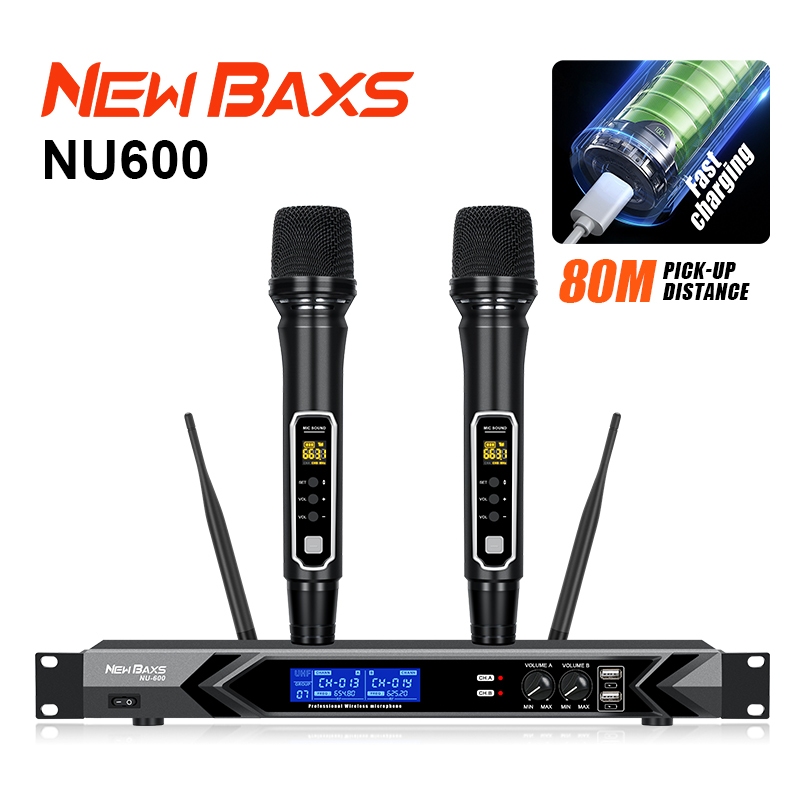 Jual New Baxs Nu Wireless Microphone Professional Choice Audio Equipment Handheld