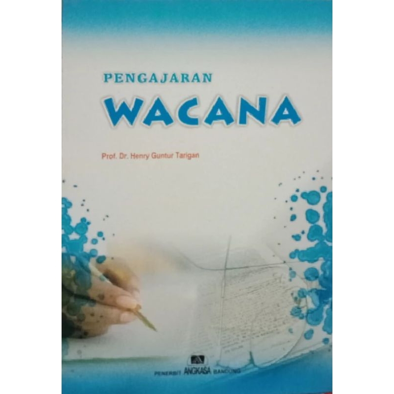 Jual Buku Pengajaran Wacana Prof Dr Henry Guntur Tarigan Shopee