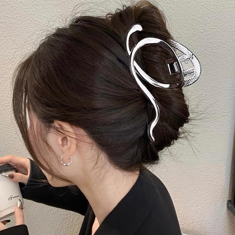 Jual Spiral Hair Claw Korea Jepit Rambut Metal Y2K | Shopee Indonesia