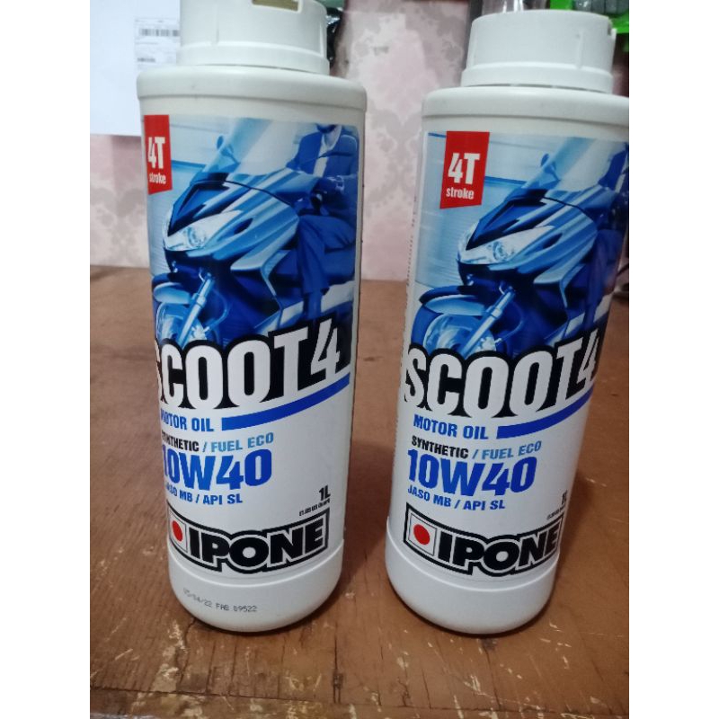 Jual Oli Mesin Motor Matic Scooter Ipone T W Synthetic Fuel Eco L Shopee Indonesia