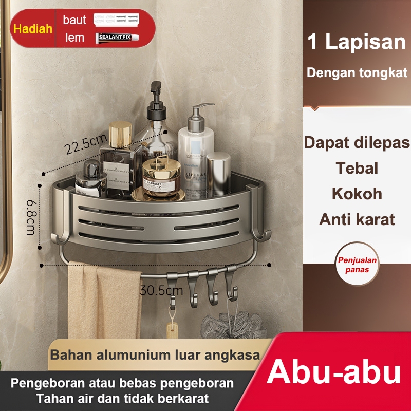 Jual Rak Kamar Mandi Tempel Tempat Rak Dinding Tempel Rak Sudut Rak ...