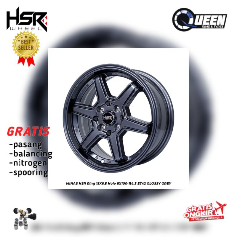 Jual VELG RACING R15 DOUBLE PCD HSR MINAS untuk mobil avanza, xenia ...
